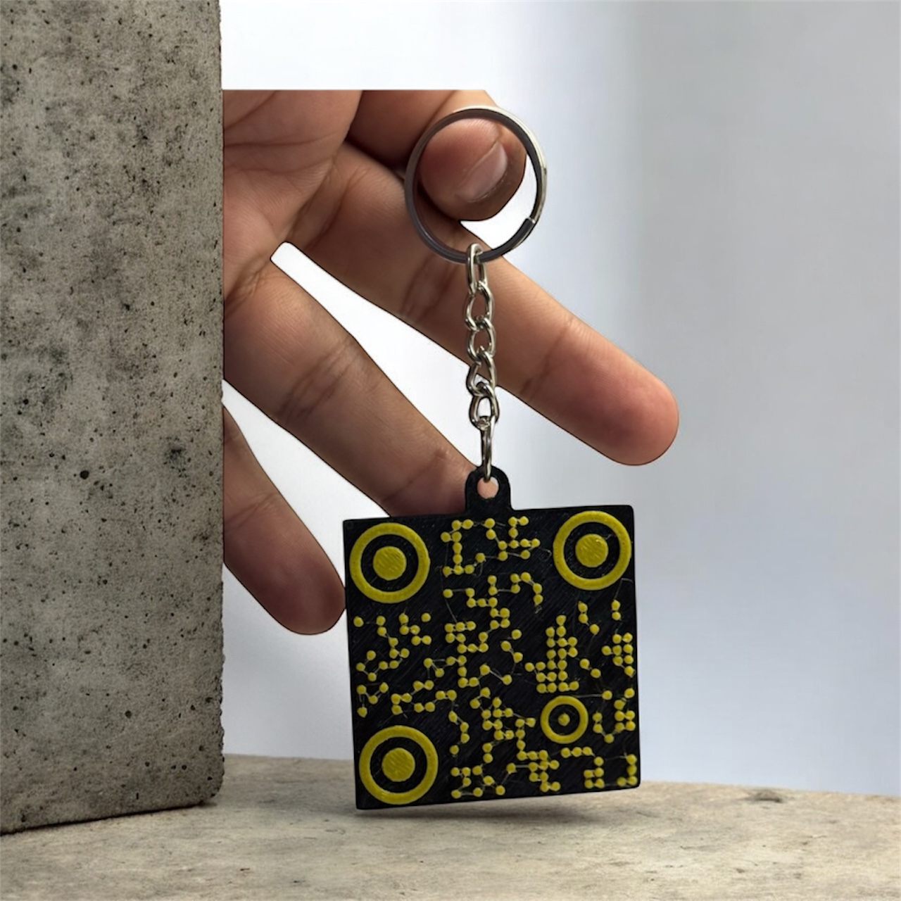 QR Code Keyring